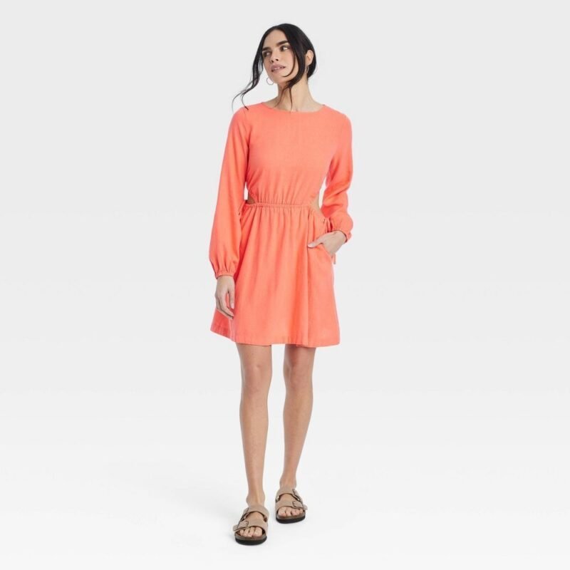 Women's Balloon Long Sleeve Mini A-Line Skirt - Universal Line